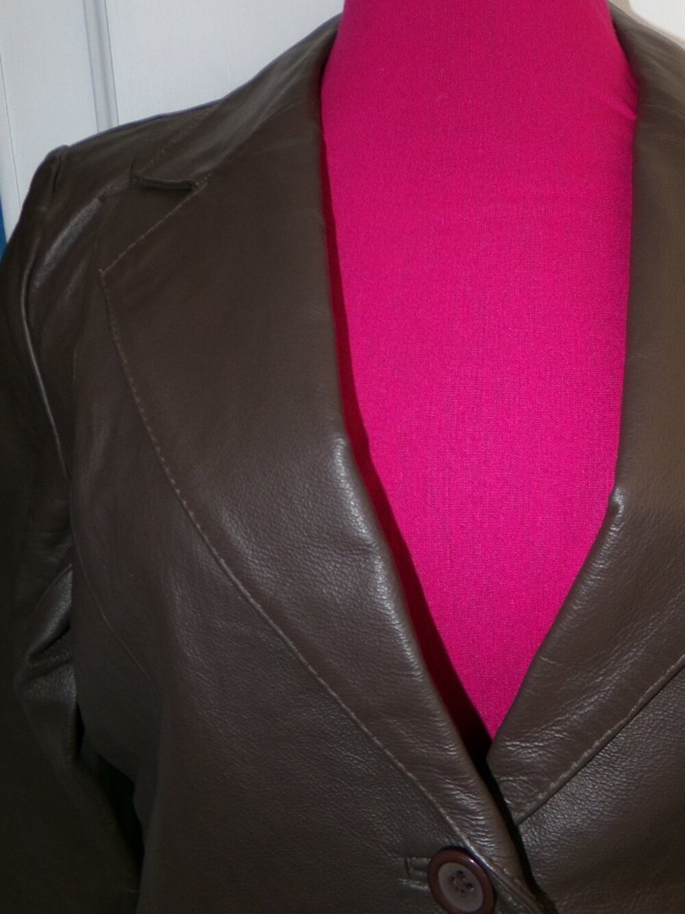 Chadwick's NWT Leather Dress Jacket Sz 12 - Picture 3 of 9